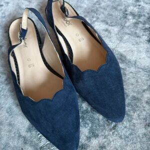 Gabor Dark Blue Women's Slingback Flats
